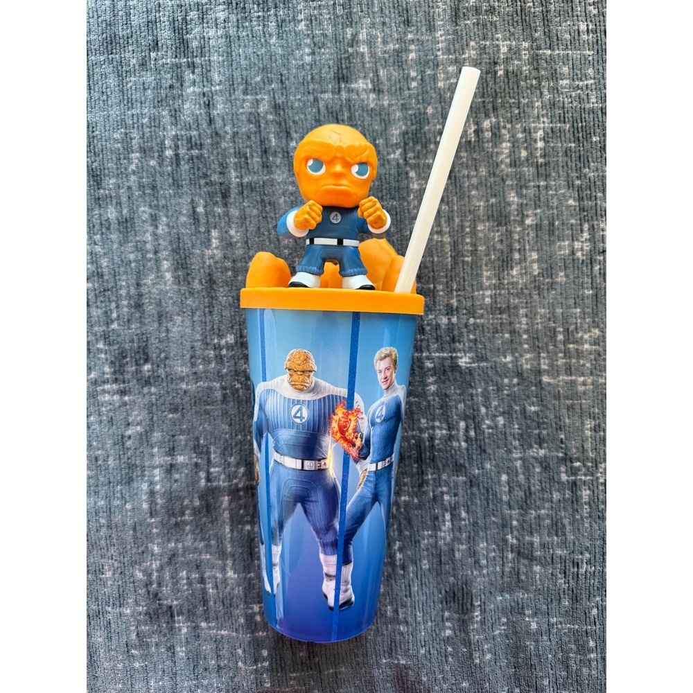 Marvel Fantastic 4 Movie Souvenir Cup 32oz w/The Thing Topper Lid